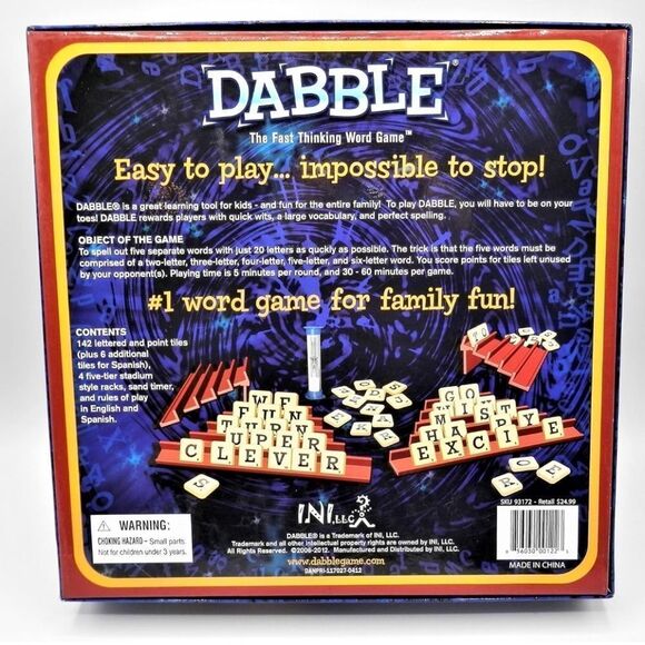 🩵NIB Dabble 2011 Edition Word Game - Picture 4 of 11